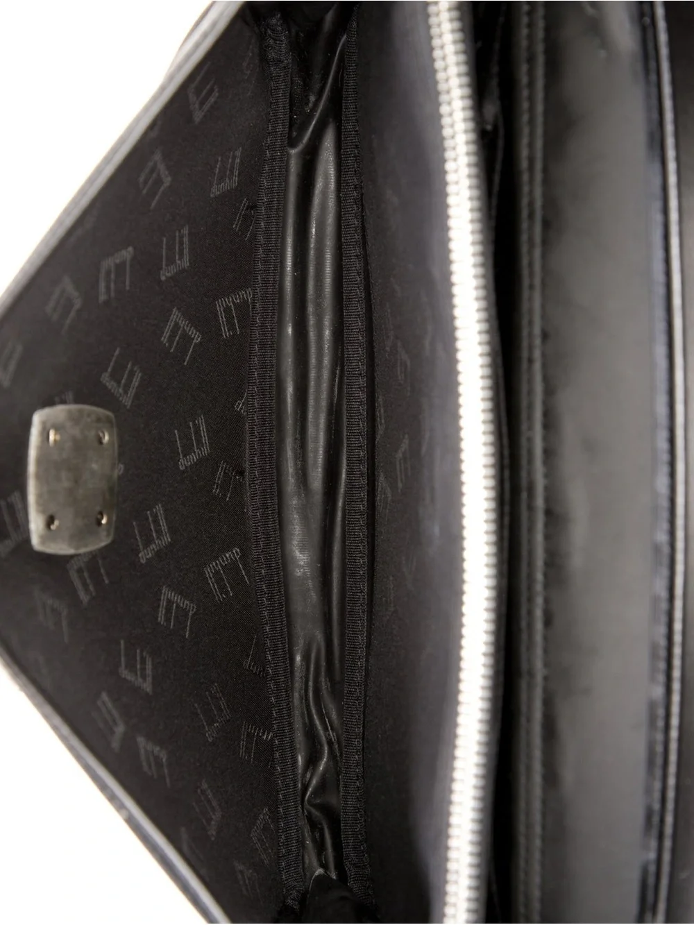 Perfect Dunhill men’s leather and canvas portfolio